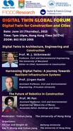 Digital Twin Global Forum - Digital Twin for Construction and Cities